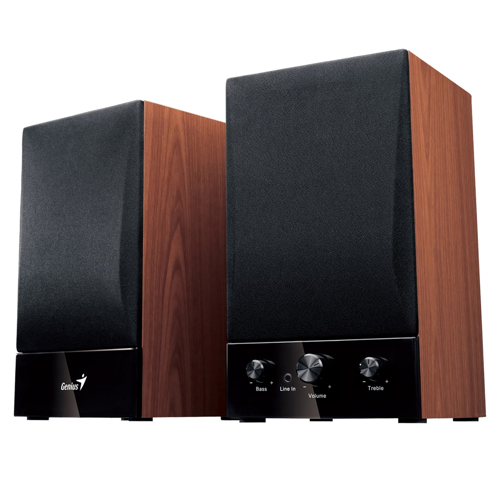 Genius SP-HF1250B II Wooden Hi-Fi Stereo Speakers 40W