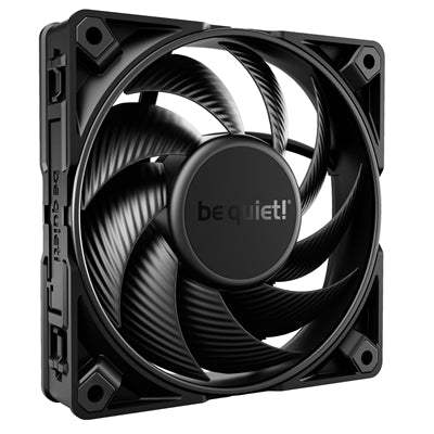 be quiet! Silent Wings Pro 4 PWM Black Fan, 120mm, 3000RPM, 4-Pin PWM Fan Connector, Black Frame, Black Blades, Optimized Fan Blades for the Highest Performance for Radiators & Heat Sinks, 3 Mounting Options, 3 Speed Switch