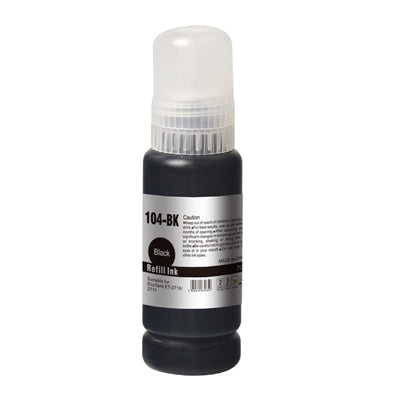InkLab 104 Epson Compatible EcoTank Black ink bottle