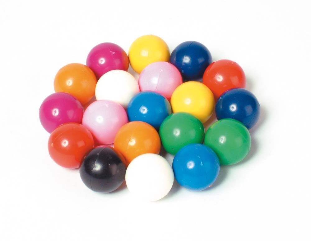 Magnetic Marbles 15mm, Plastic Coated Coloured Magnet Marbles x 20