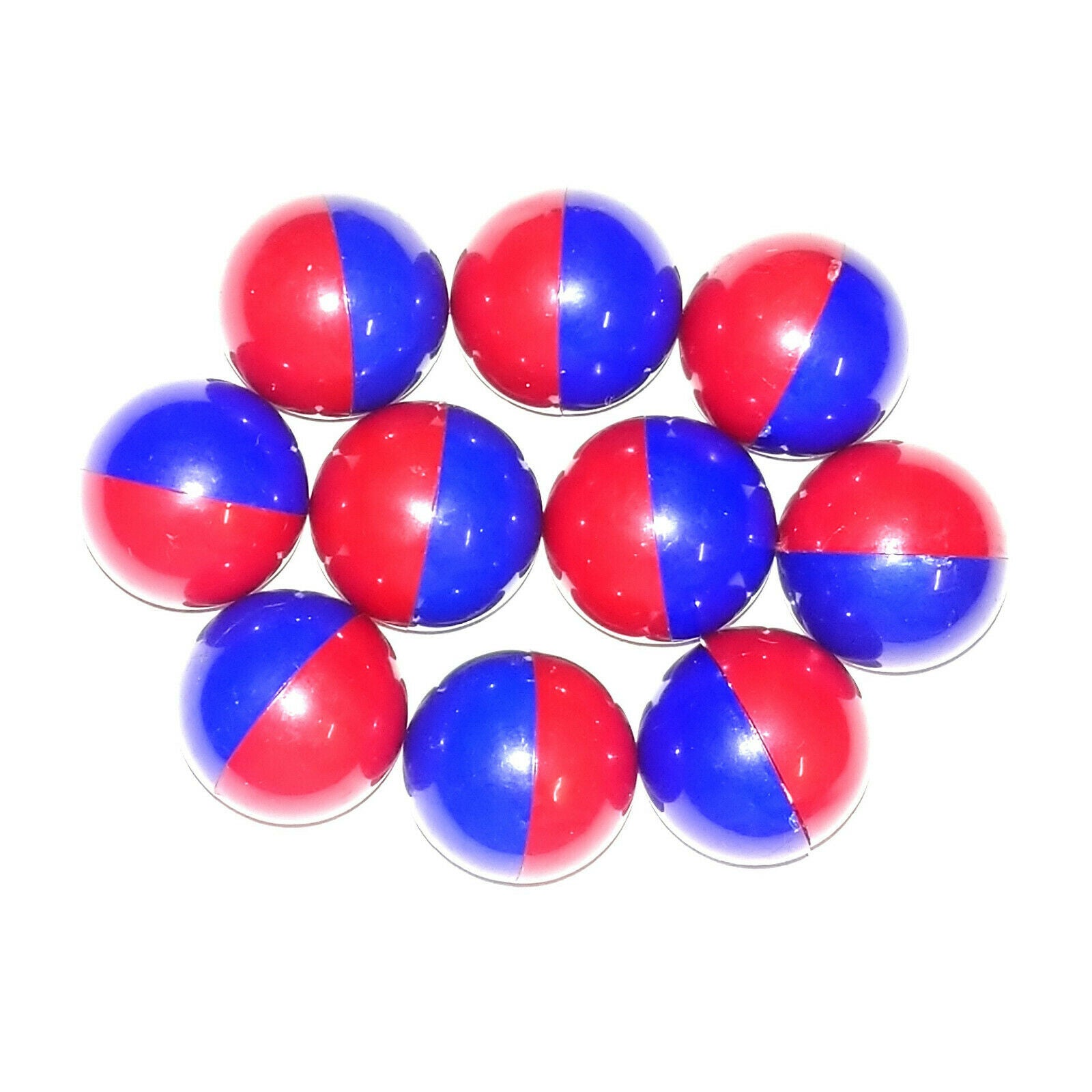 20 x Magnetic Marbles North South Marked 15mm Coated Pole Magnet Marbles