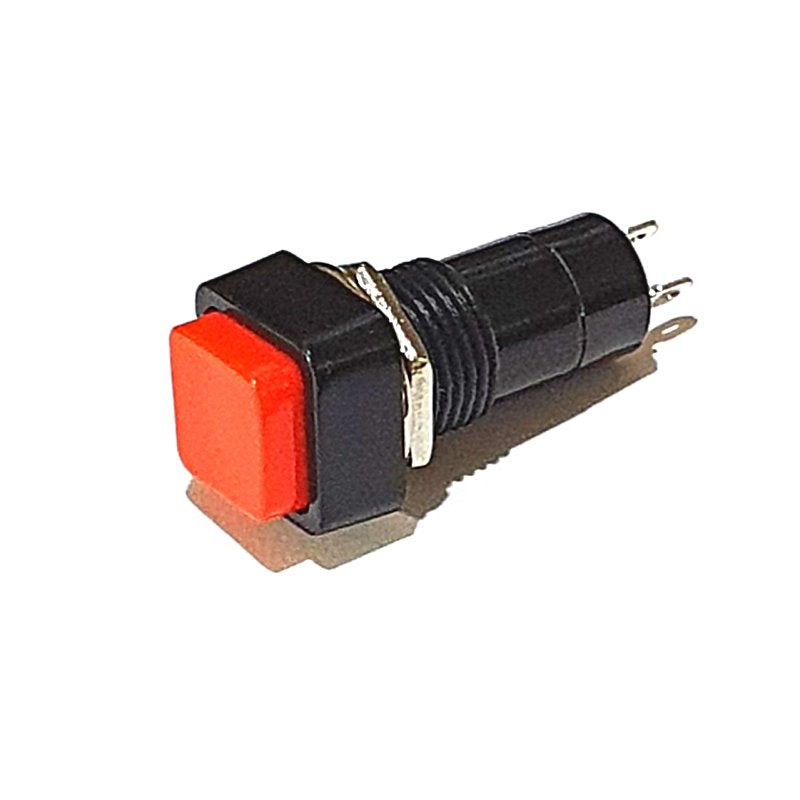 Red push switch 15mm latching Salecom R18-23