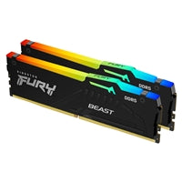 Kingston FURY Beast KF556C36BBEAK2-32 32GB (2x16GB) System Memory, DDR5, 4800MHz, Black, 288 Pin