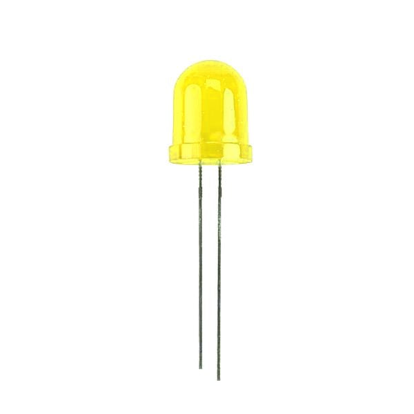 5 x 10mm Diffused Lens LEDs Light Emitting Diodes Choose Colour